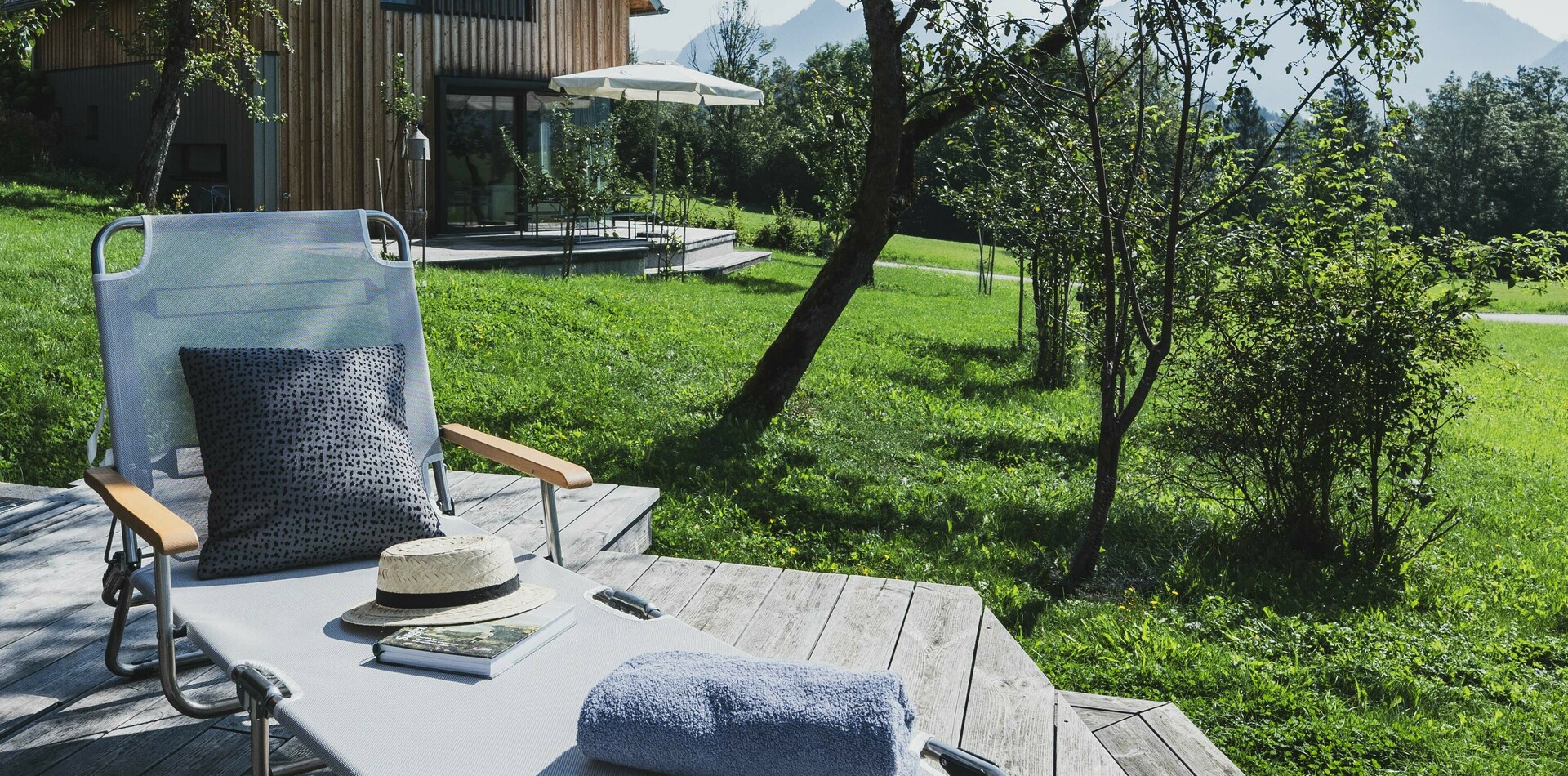 Privatterrasse sonnenliege exklusive urlaubserholung mit privatsphaere am schmiedgut – Wissenswertes, Schmiedgut Bad Aussee