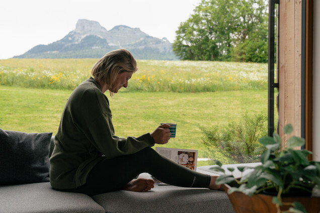 Yoga ruhepause morgeneinheit loser bergpanorama schmiedgut – Yoga, Schmiedgut Bad Aussee
