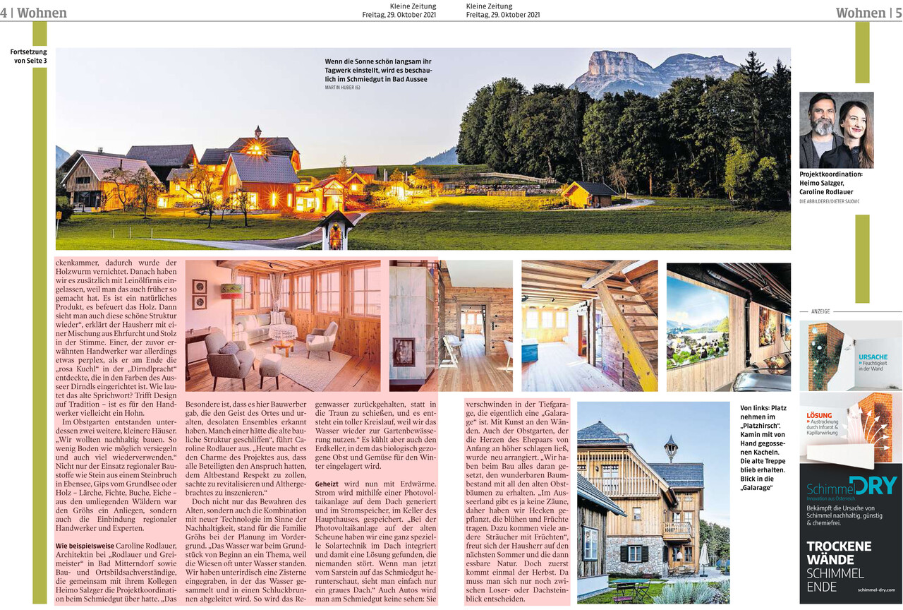 Kleine zeitung respekt vor dem alter 4 5 schmiedgut – Presse, Schmiedgut Bad Aussee