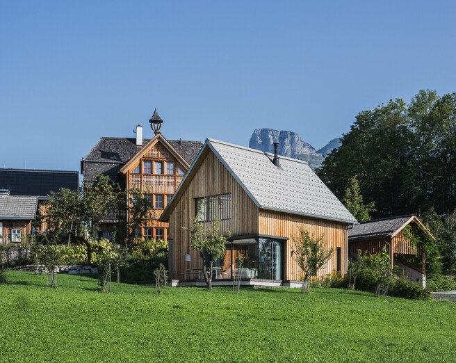 Schmiedgut waldundwiese exklusives ferienhaus design chalet aussenansicht – Startseite, Schmiedgut Bad Aussee