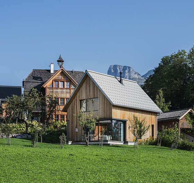 Schmiedgut waldundwiese exklusives ferienhaus design chalet aussenansicht – Startseite, Schmiedgut Bad Aussee