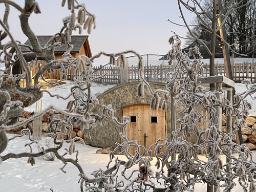 Schmiedgut bad aussee garten winterstimmung – Winterimpressionen, Schmiedgut Bad Aussee