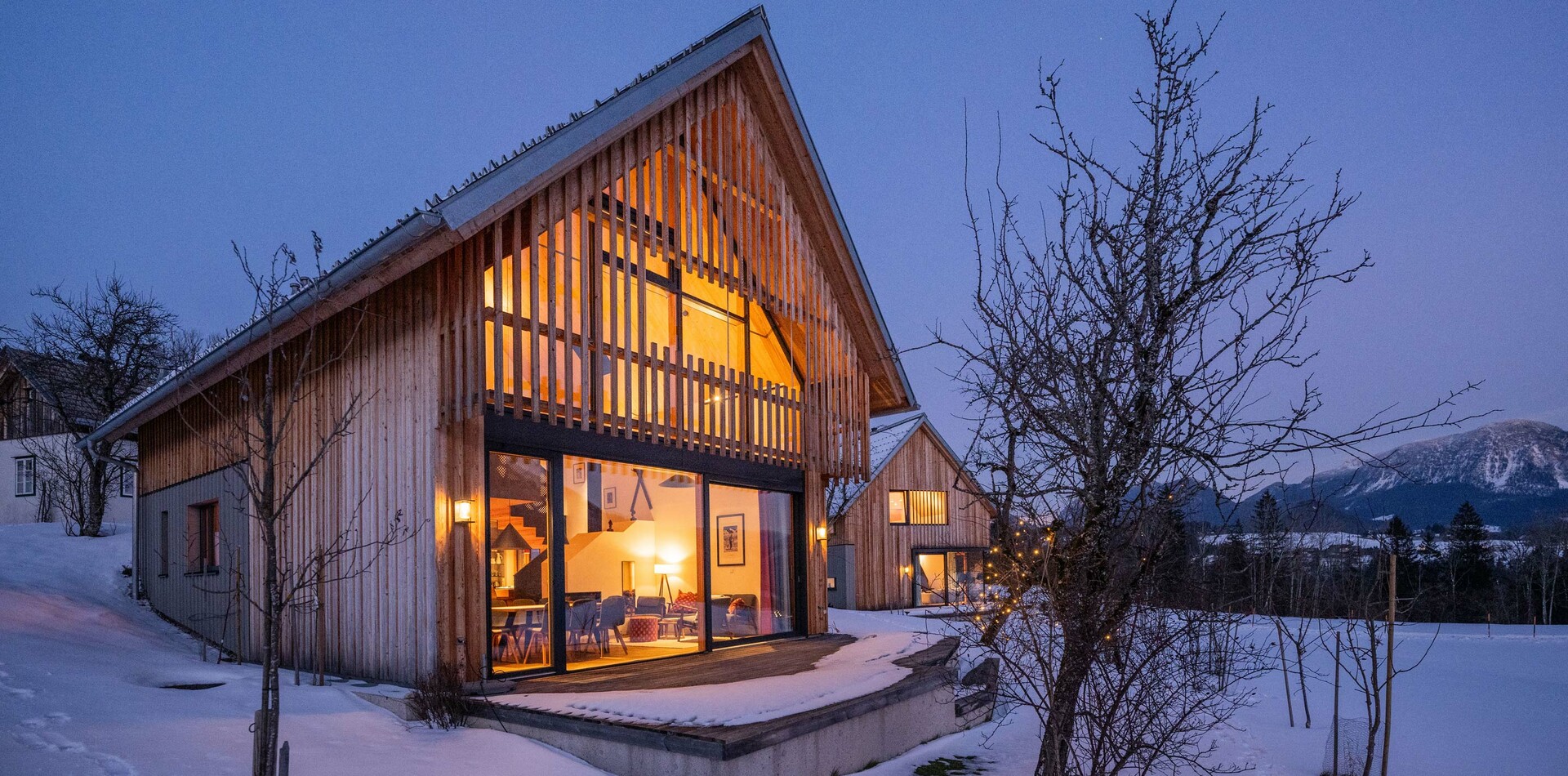 Schmiedgut design chalet zirbenwipfel winterabendstimmung – Häuser, Schmiedgut Bad Aussee
