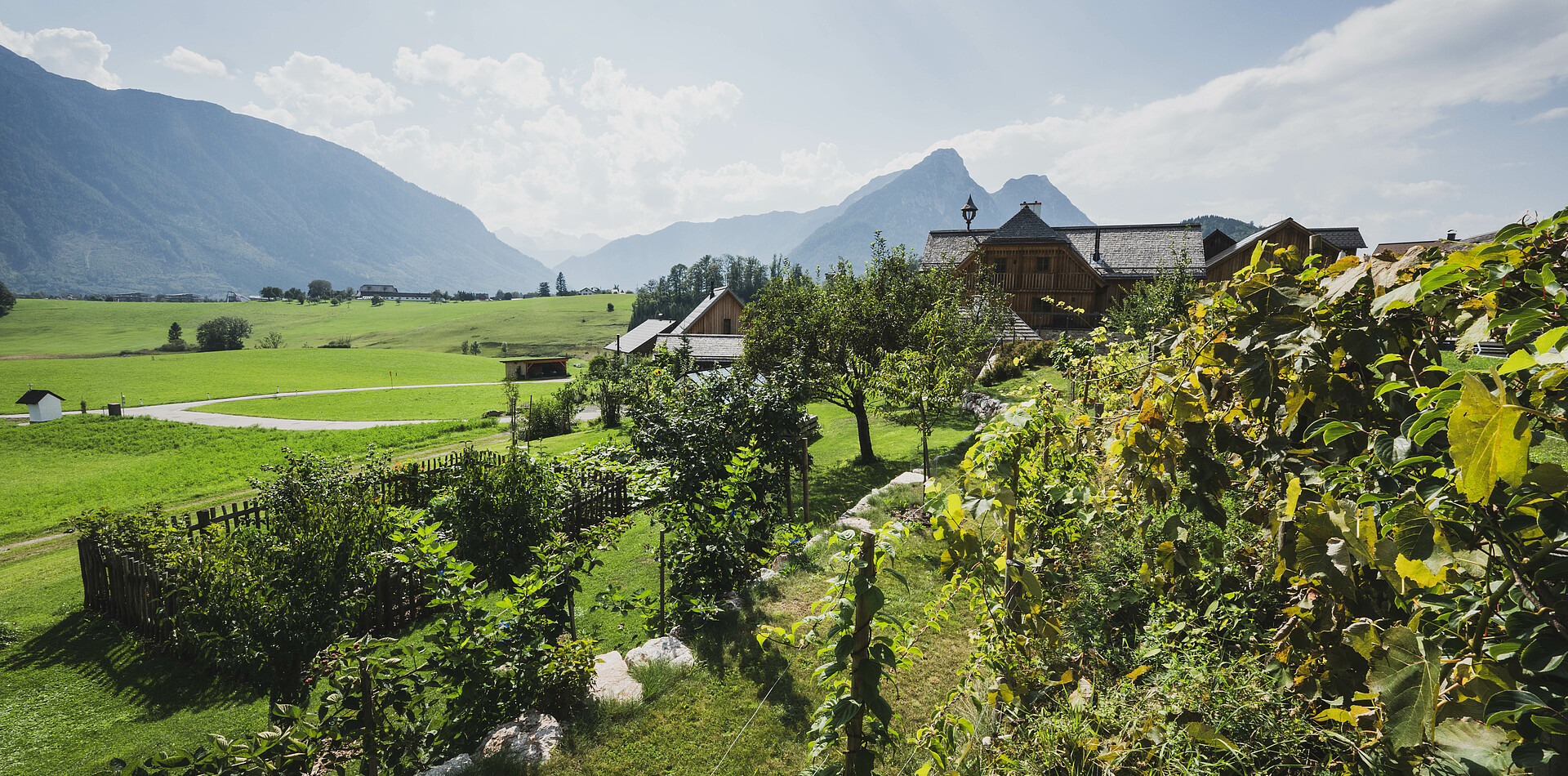 Schmiedgut garten dachsteinblick – Sommer, Schmiedgut Bad Aussee