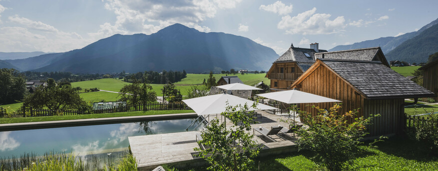 Schmiedgut bad aussee sommer sonnendeck berglandschaft – Workation, Schmiedgut Bad Aussee